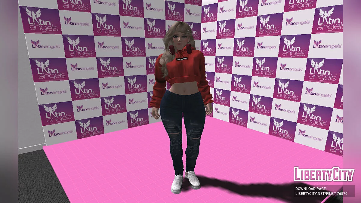 Amy - Sudadera con capucha de moda Supreme / GTA San Andreas