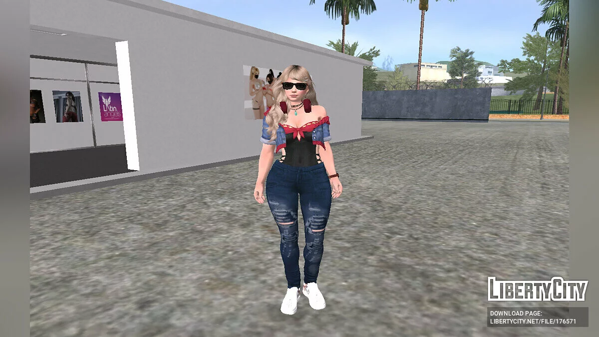 Amy - atuendo de moda Louis Vuitton / GTA San Andreas