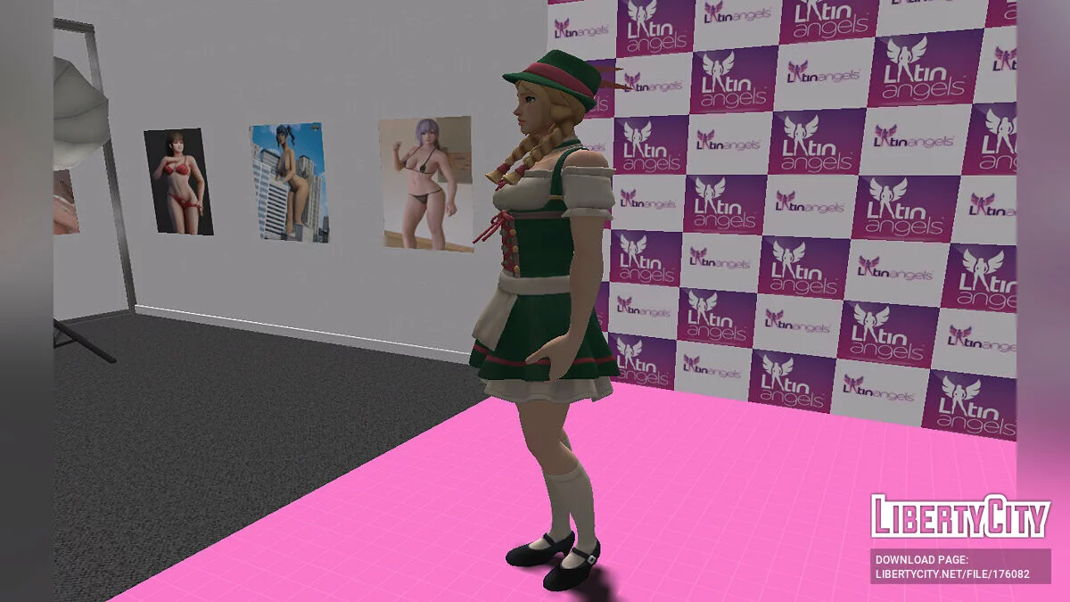 Waitress from Fortnite / GTA San Andreas