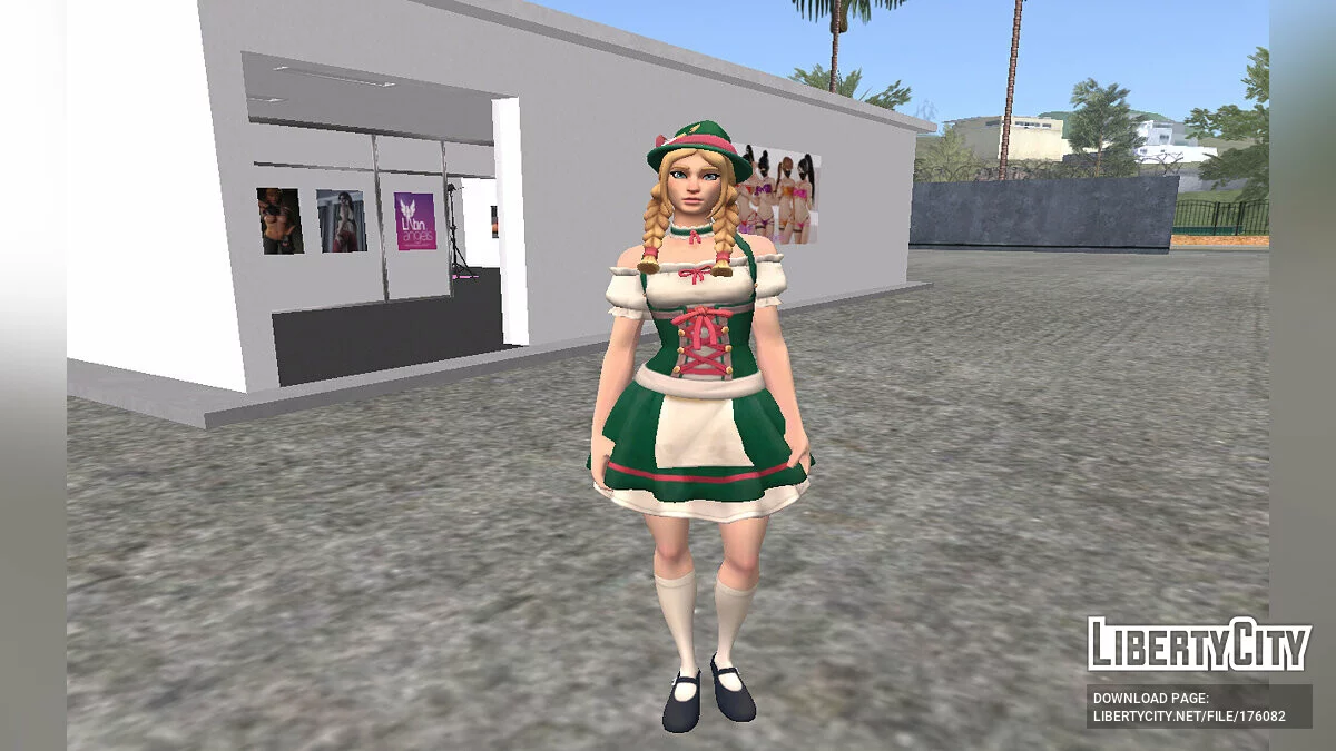 Waitress from Fortnite / GTA San Andreas