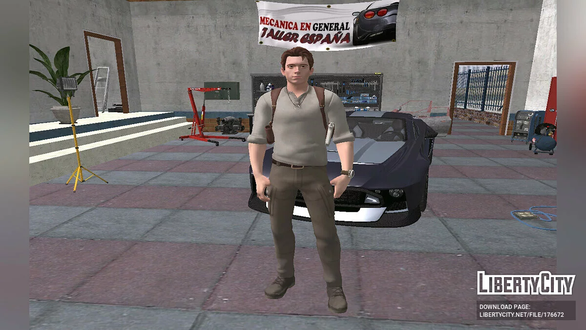 Nathan Drake de Fortnite / GTA San Andreas