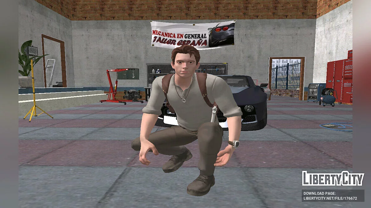 Nathan Drake de Fortnite / GTA San Andreas