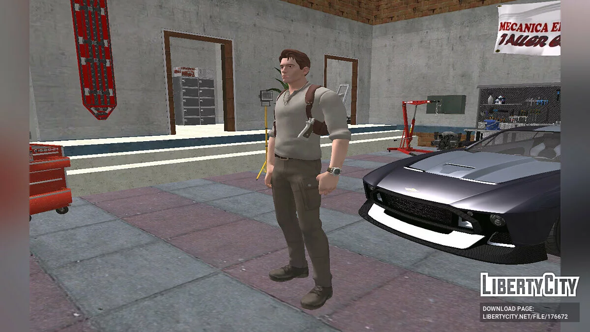 Nathan Drake de Fortnite / GTA San Andreas