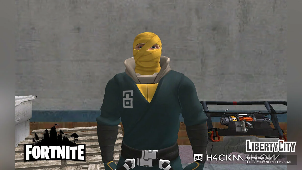 Stormfarer из Fortnite / GTA San Andreas