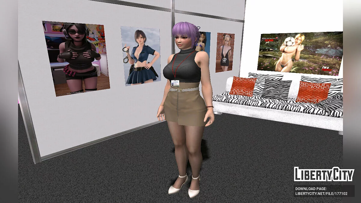 Ayane dalam Pakaian Kantor / GTA San Andreas
