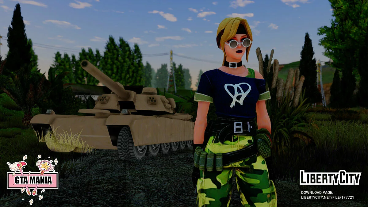 Chica del Ejército de Creative Destruction / GTA San Andreas