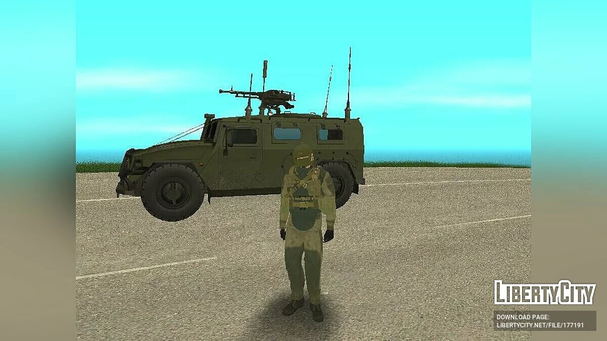 Боєць ЗС РФ у Горці та Алтині / GTA San Andreas