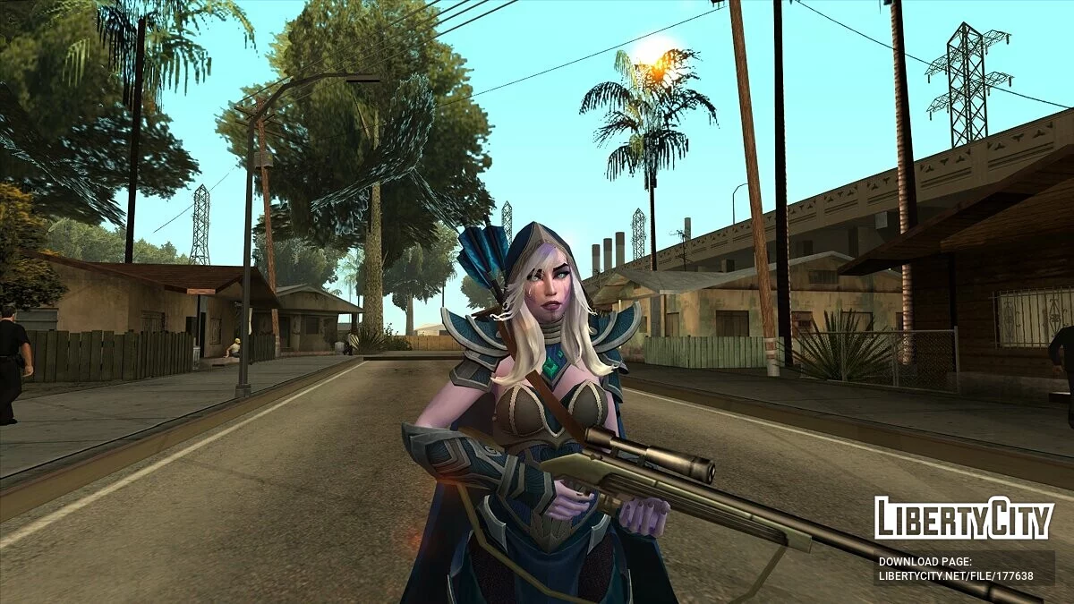 Drow Ranger de Dota 2 / GTA San Andreas