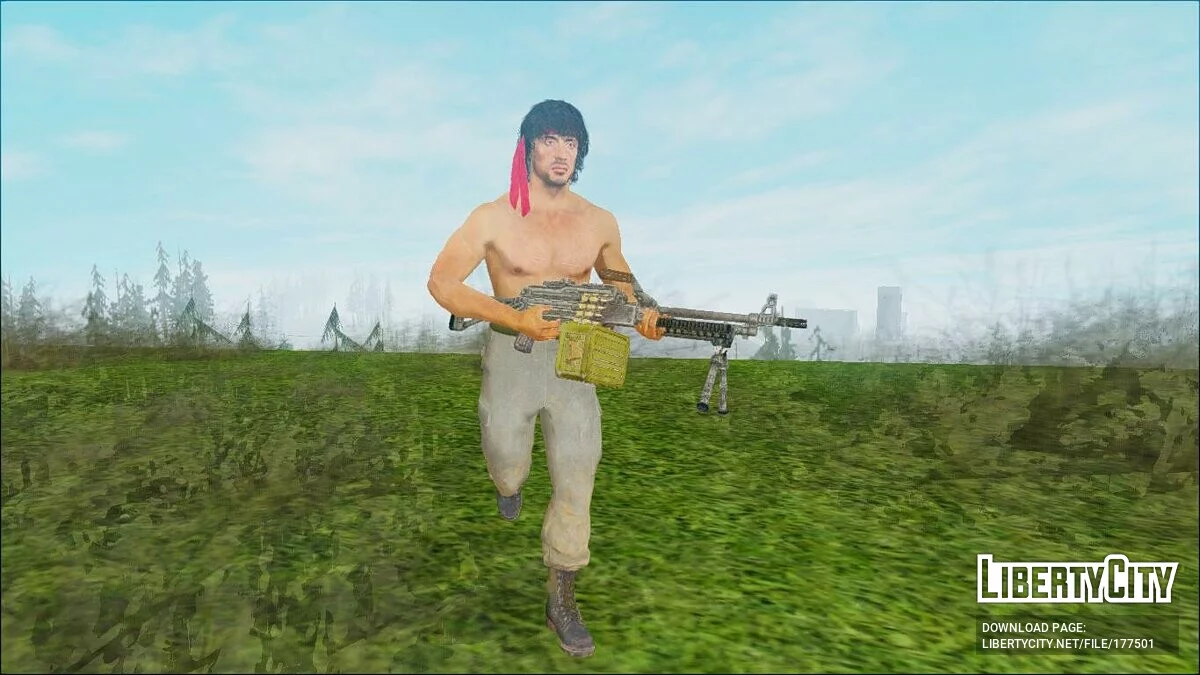 John Rambo from COD Black Ops Cold War / GTA San Andreas