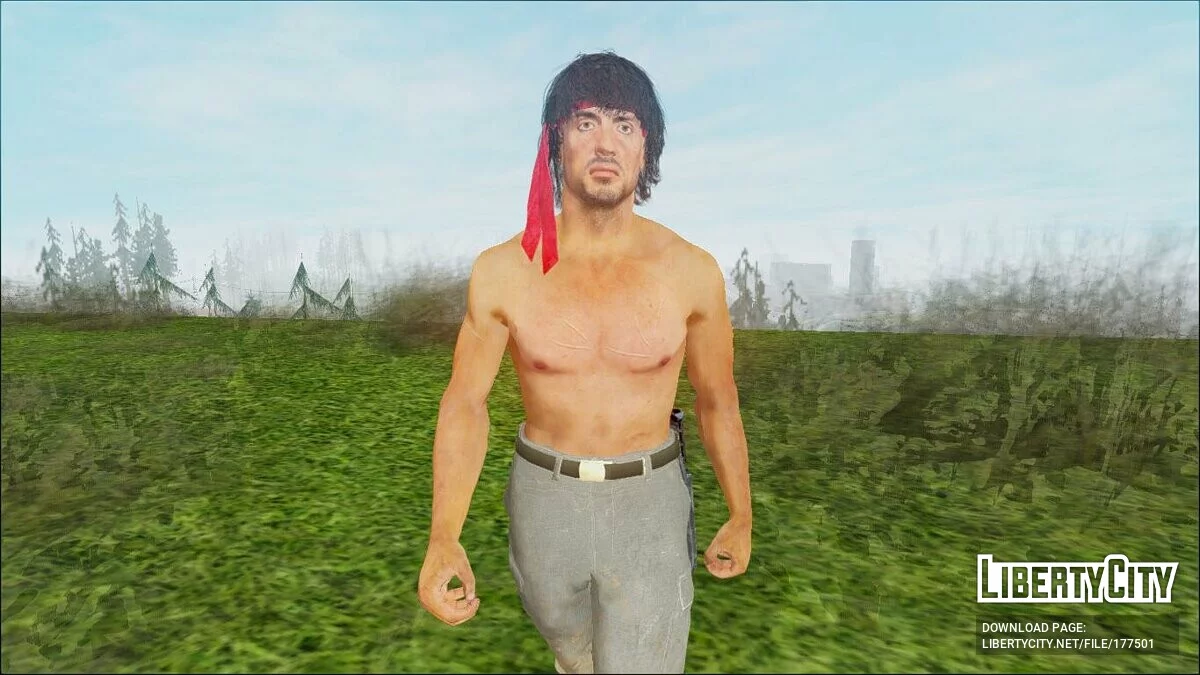 John Rambo from COD Black Ops Cold War / GTA San Andreas