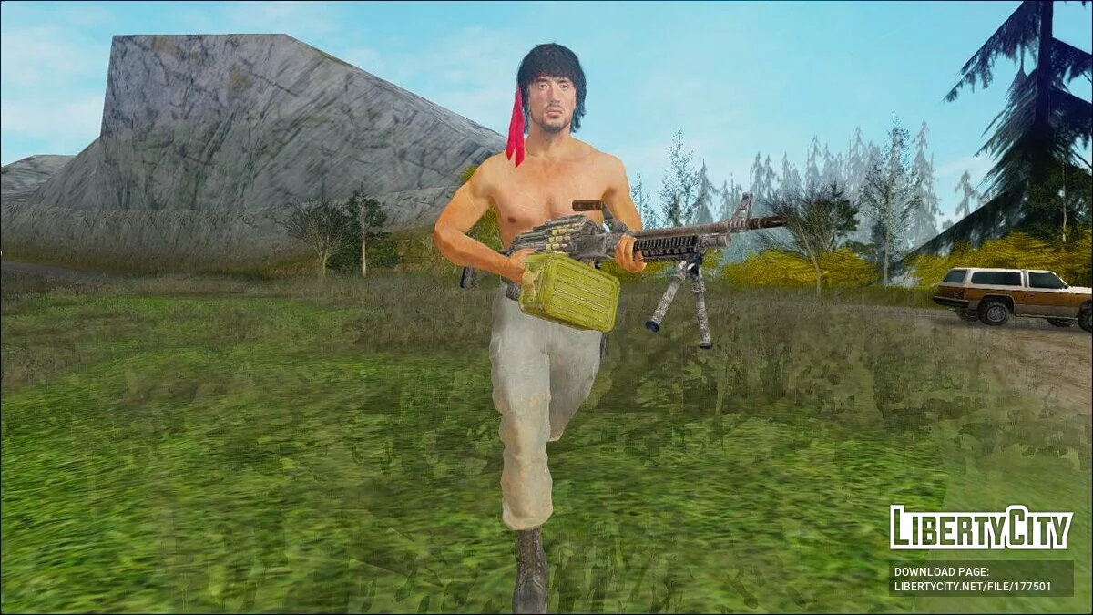 John Rambo from COD Black Ops Cold War / GTA San Andreas
