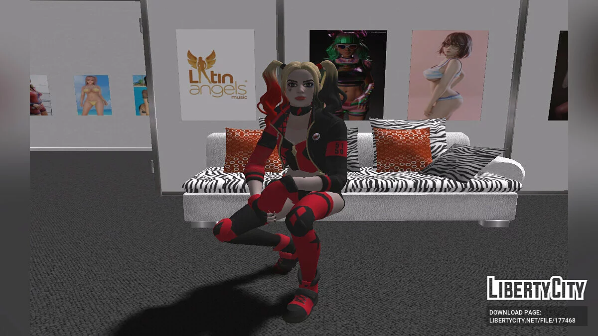 Harley Quinn from Fortnite / GTA San Andreas
