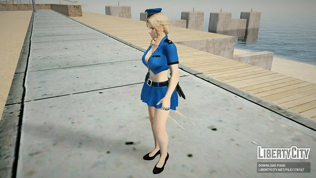 Helena Douglas im Polizistenkostüm / GTA San Andreas