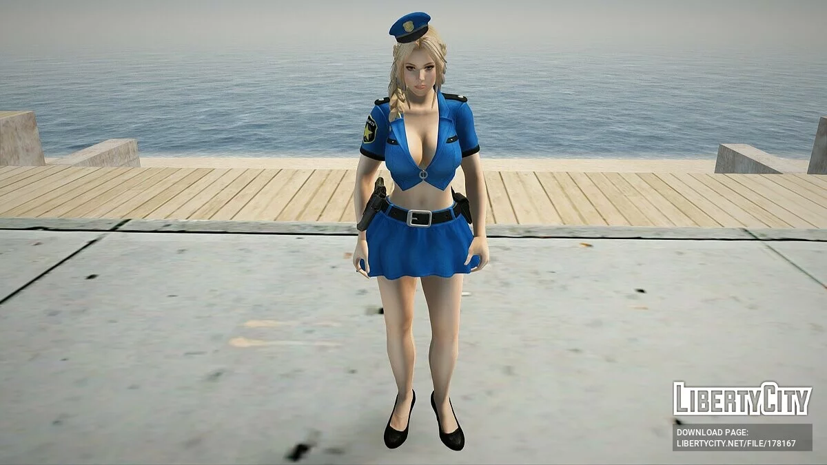 Helena Douglas im Polizistenkostüm / GTA San Andreas