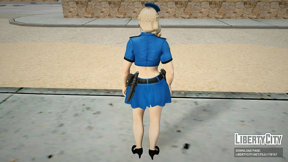 Helena Douglas im Polizistenkostüm / GTA San Andreas