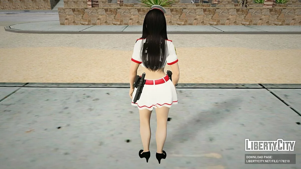 Kokoro en costume de policier / GTA San Andreas