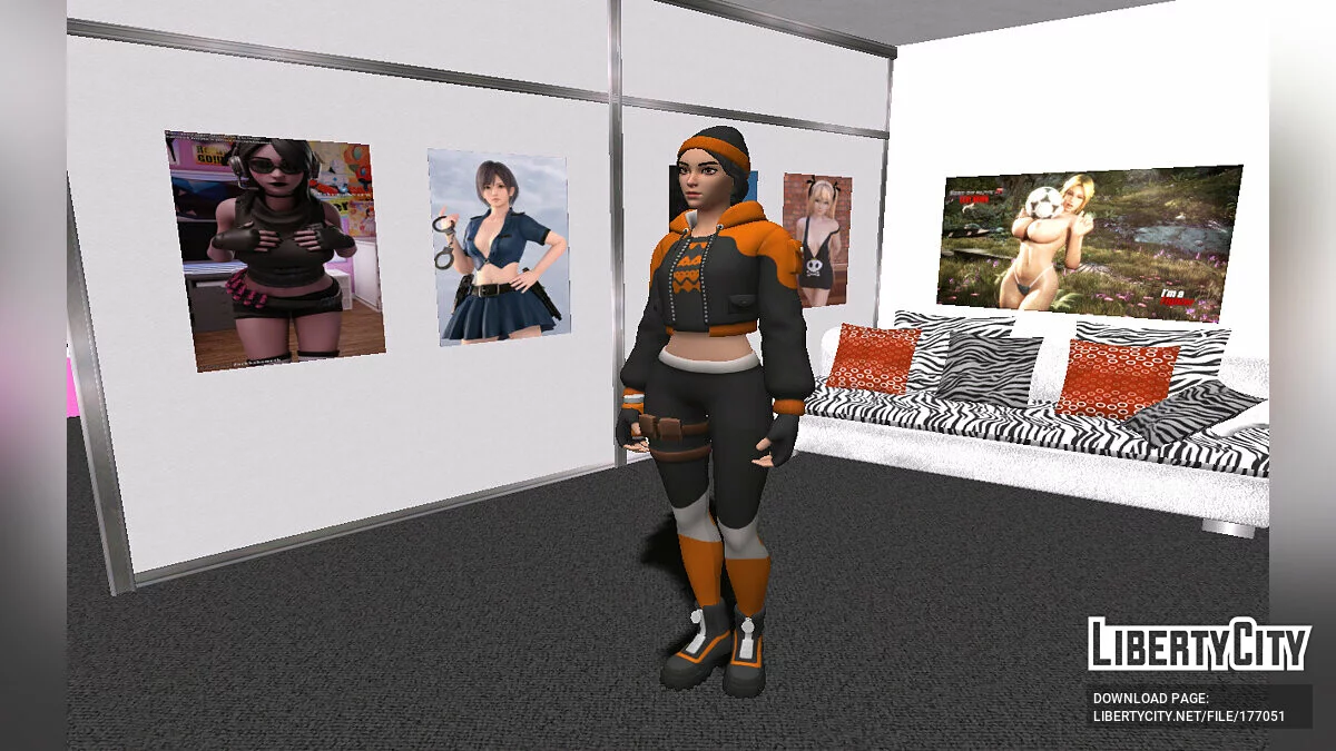 Cinnamon from Fortnite / GTA San Andreas