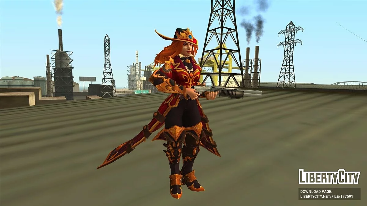 Lina de Dota 2 / GTA San Andreas