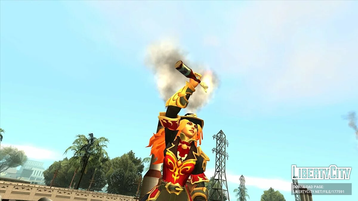 Lina de Dota 2 / GTA San Andreas