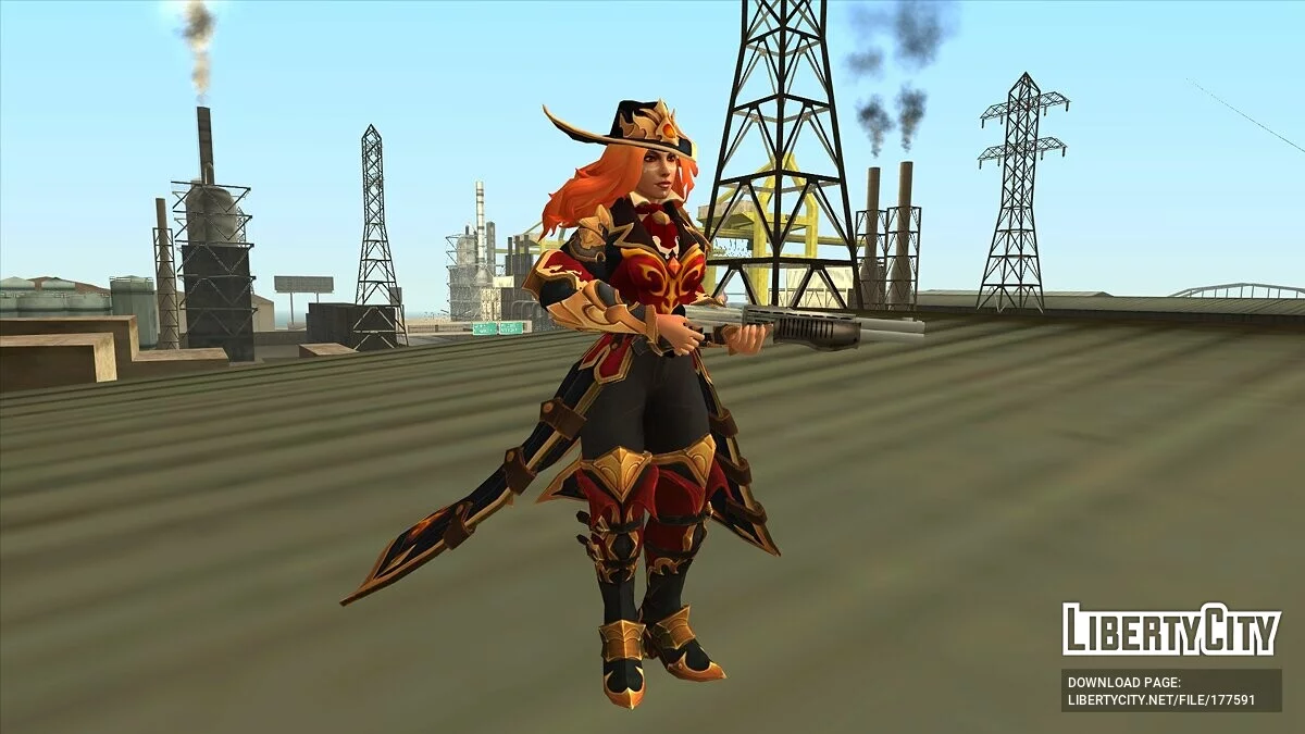 Lina de Dota 2 / GTA San Andreas