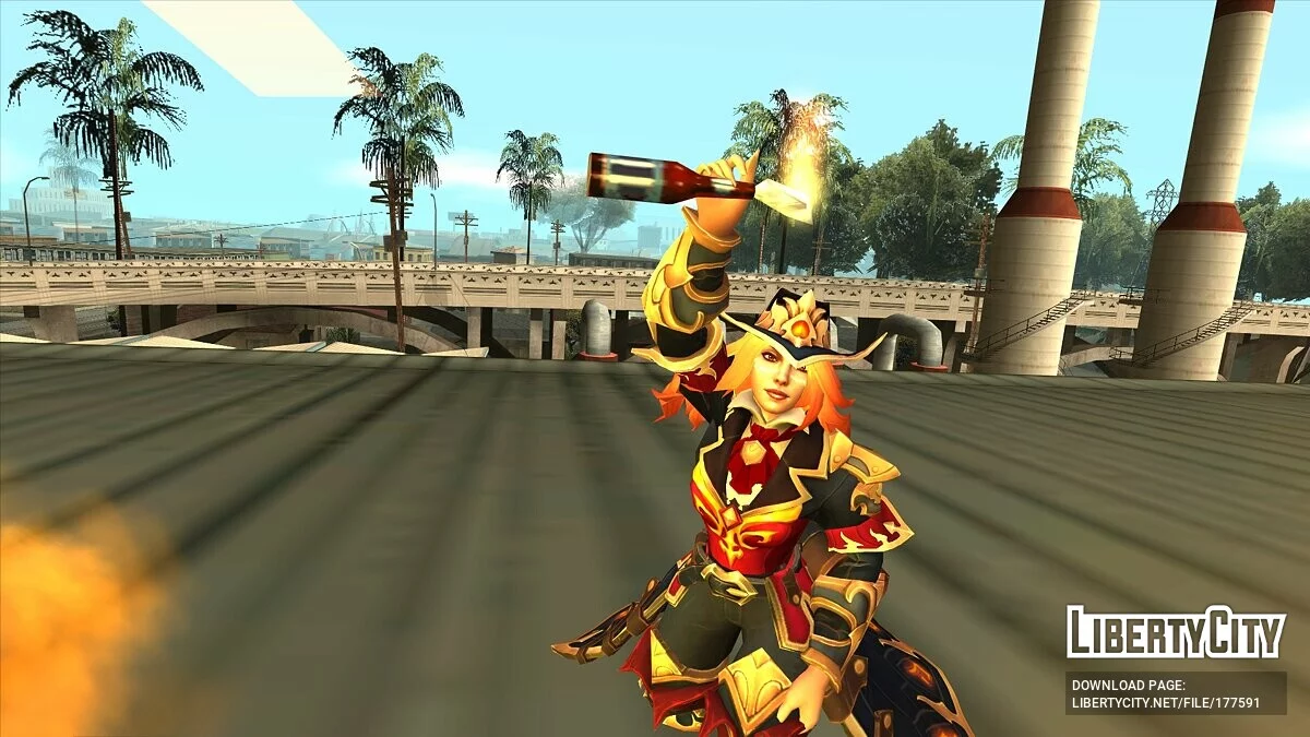 Lina de Dota 2 / GTA San Andreas