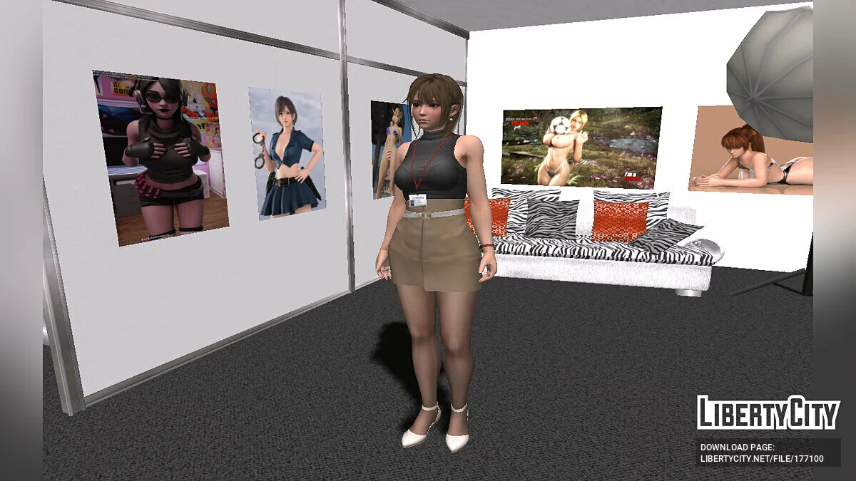 Misaki dalam Pakaian Kantor / GTA San Andreas