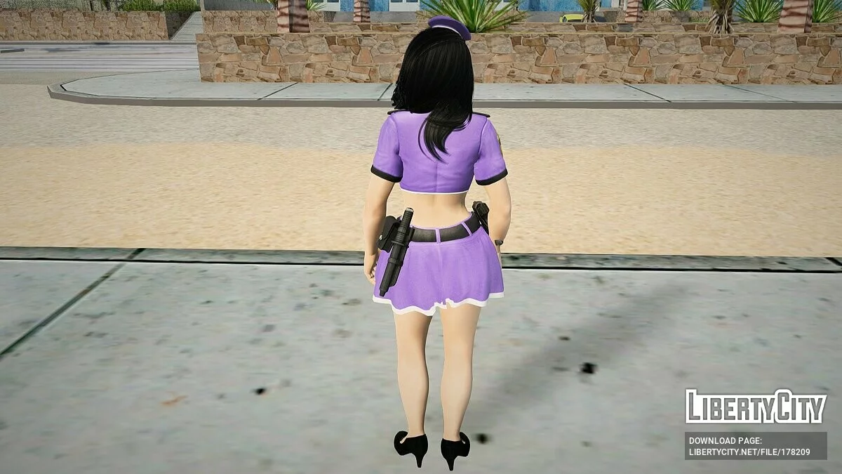 Моміджі в поліцейському костюмі / GTA San Andreas