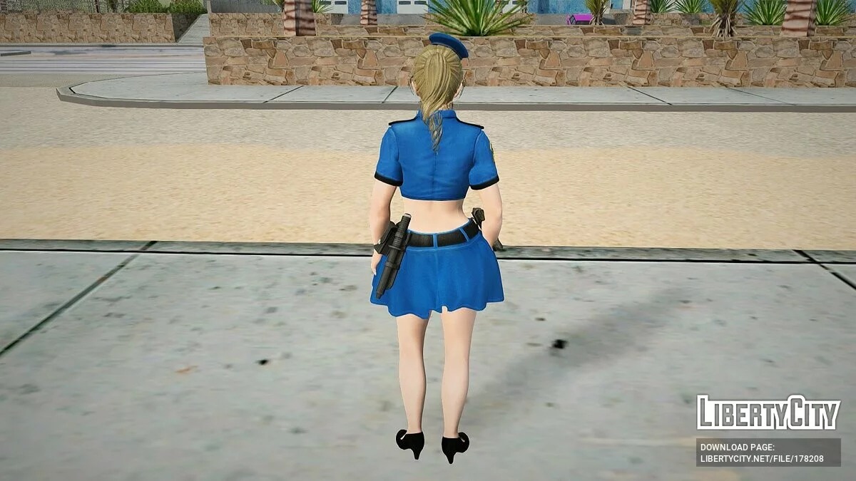 Monica in a police costume / GTA San Andreas