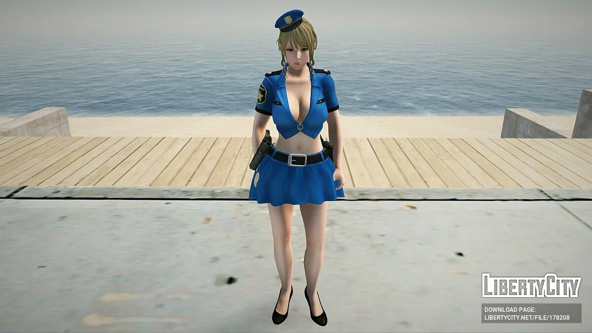 Monica in a police costume / GTA San Andreas