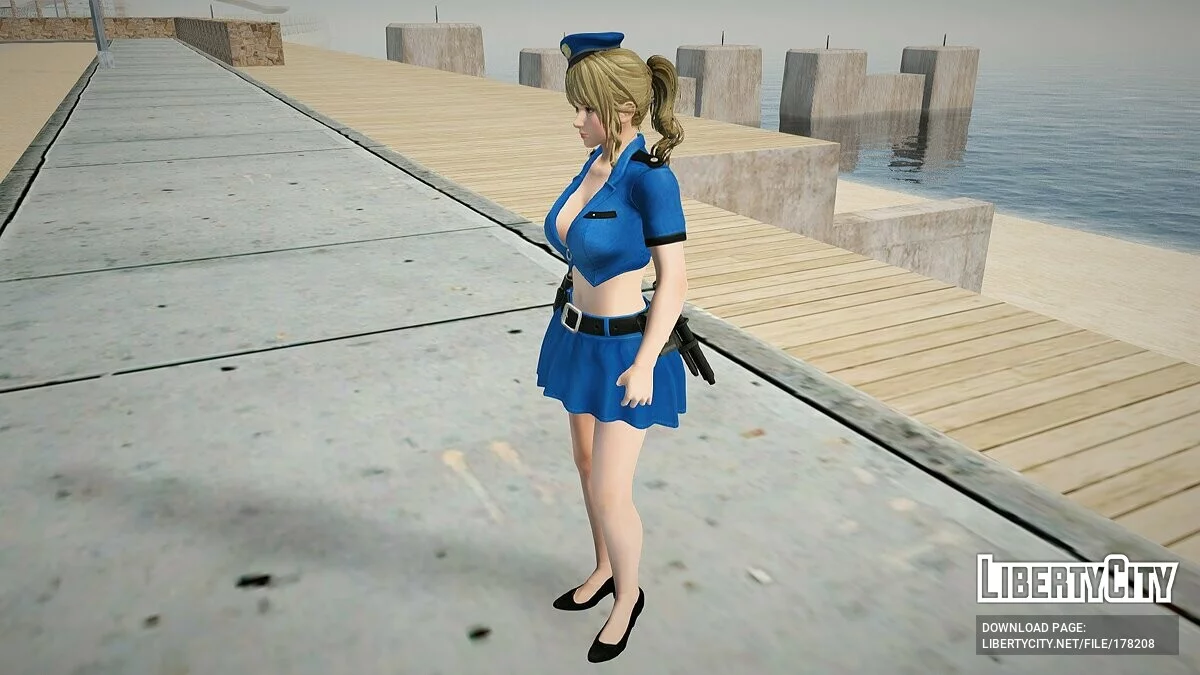Monica in a police costume / GTA San Andreas