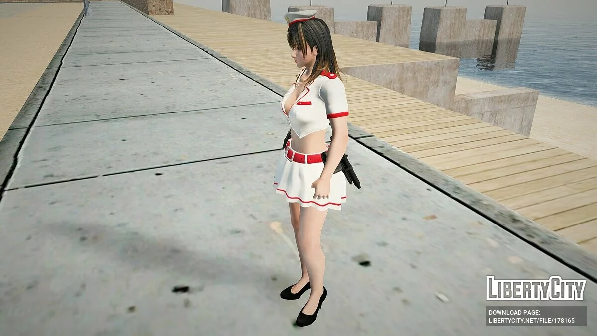Nanami in a police suit / GTA San Andreas