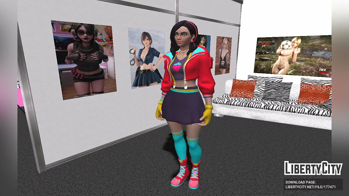 Roxy from Fortnite / GTA San Andreas