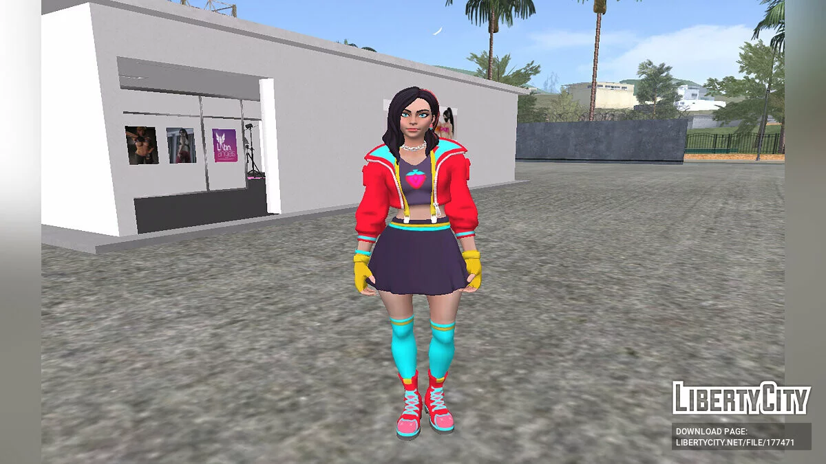 Roxy from Fortnite / GTA San Andreas