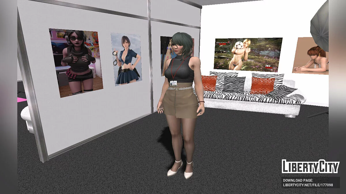 Tamaki dalam Pakaian Kantor / GTA San Andreas