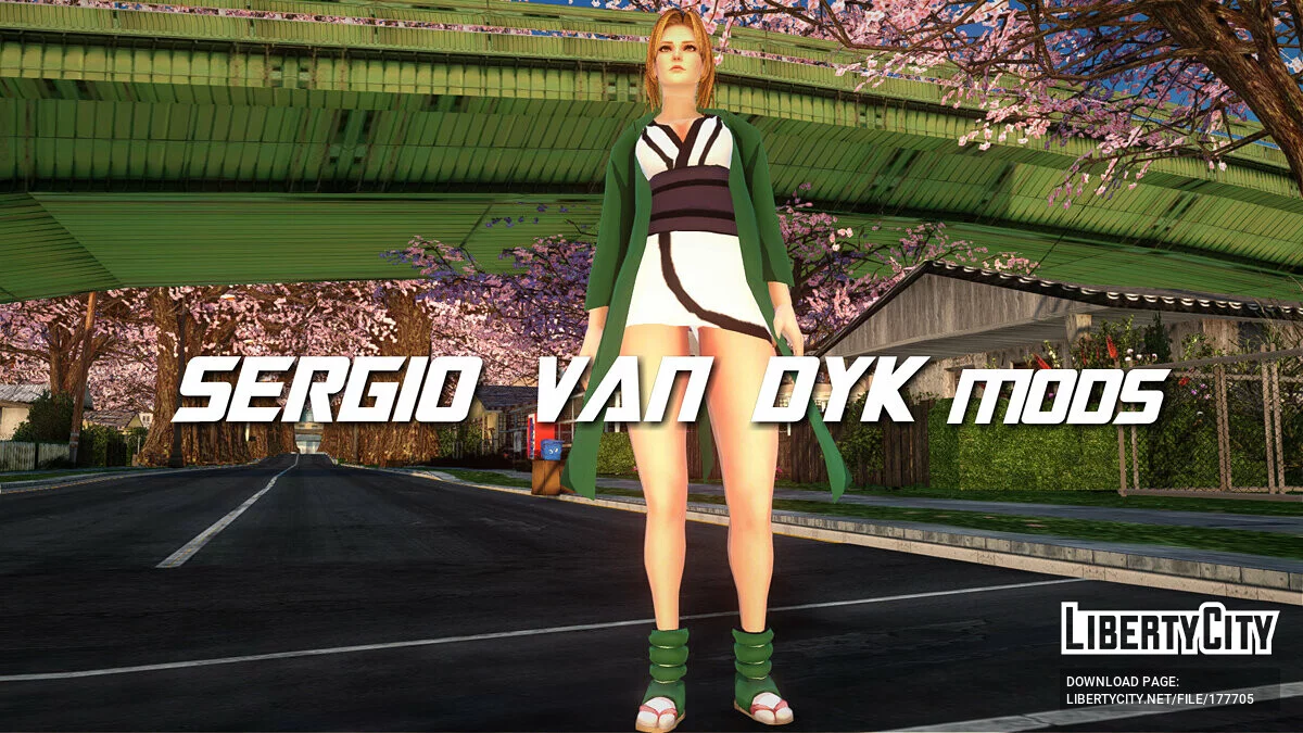 Tina Armstrong con el disfraz de Tsunade / GTA San Andreas