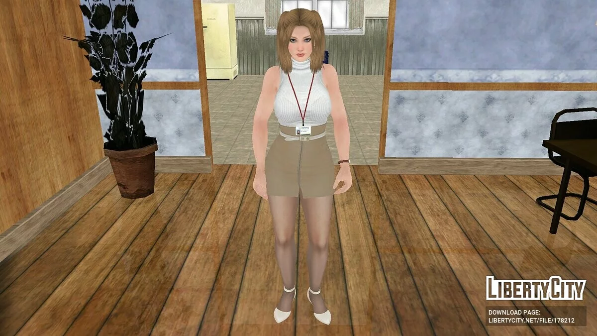 Tina Armstrong em roupa de escritório / GTA San Andreas