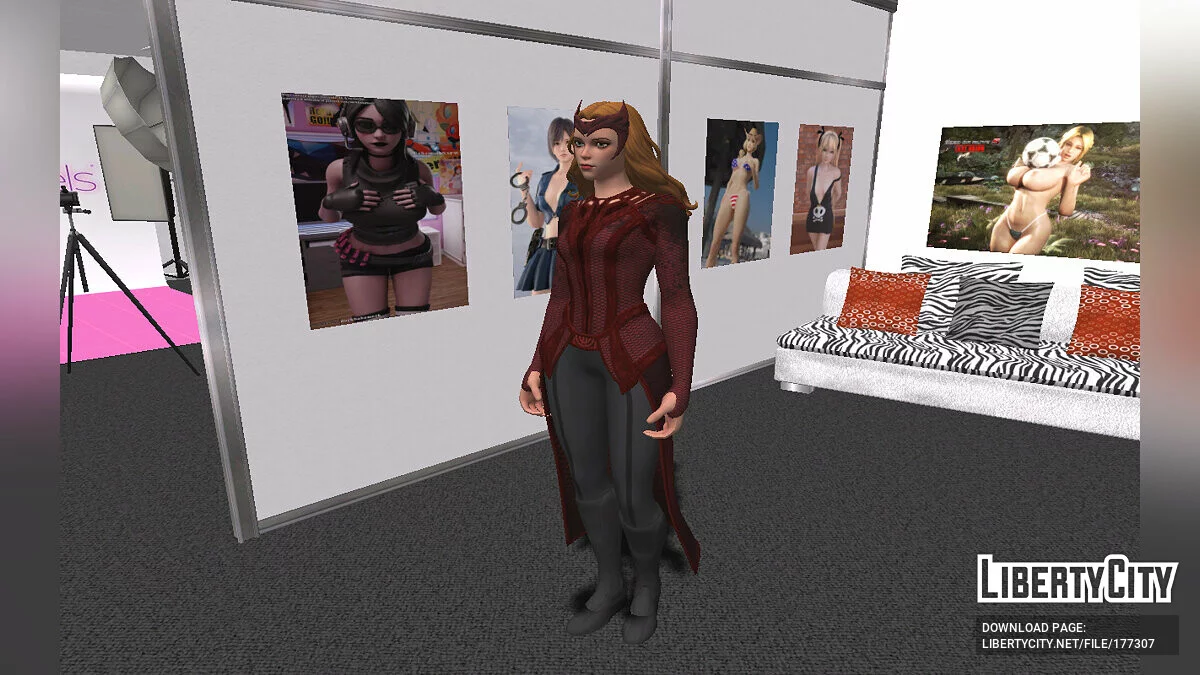 Wanda Scarlet Witch from Fortnite / GTA San Andreas
