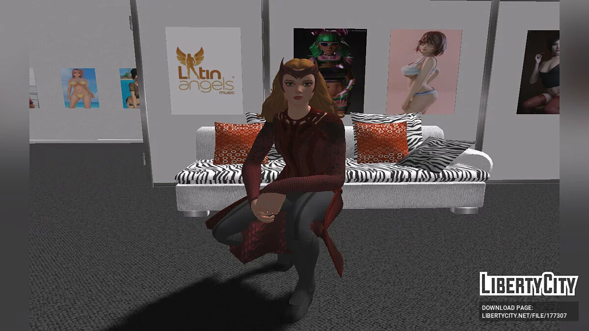 Wanda Scarlet Witch from Fortnite / GTA San Andreas