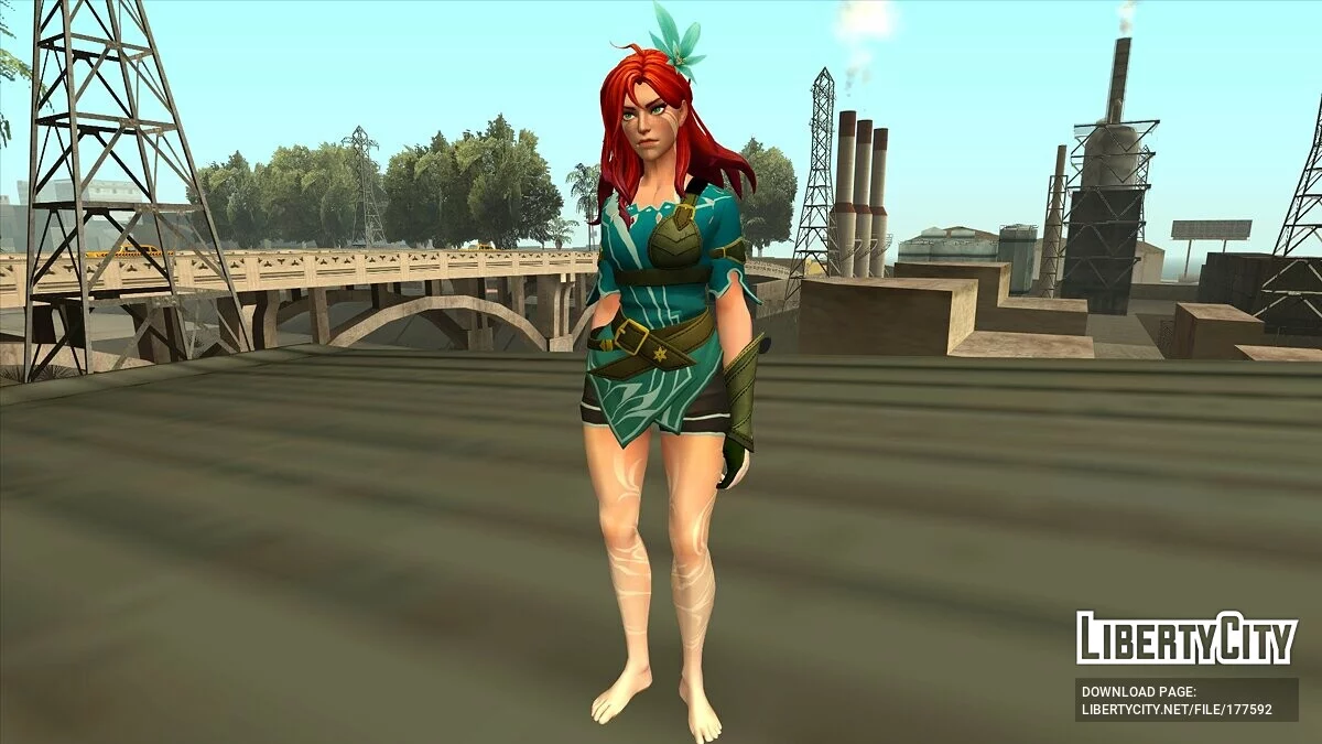 Windranger from Dota 2 / GTA San Andreas