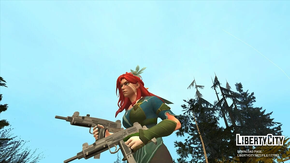 Windranger from Dota 2 / GTA San Andreas