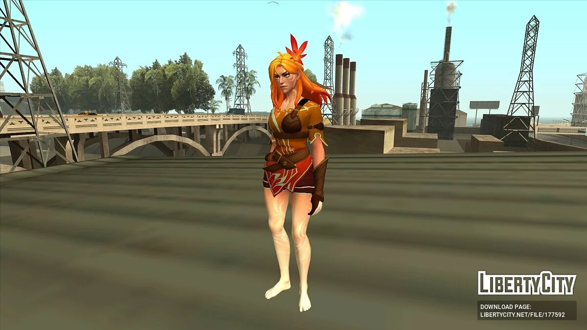 Windranger from Dota 2 / GTA San Andreas