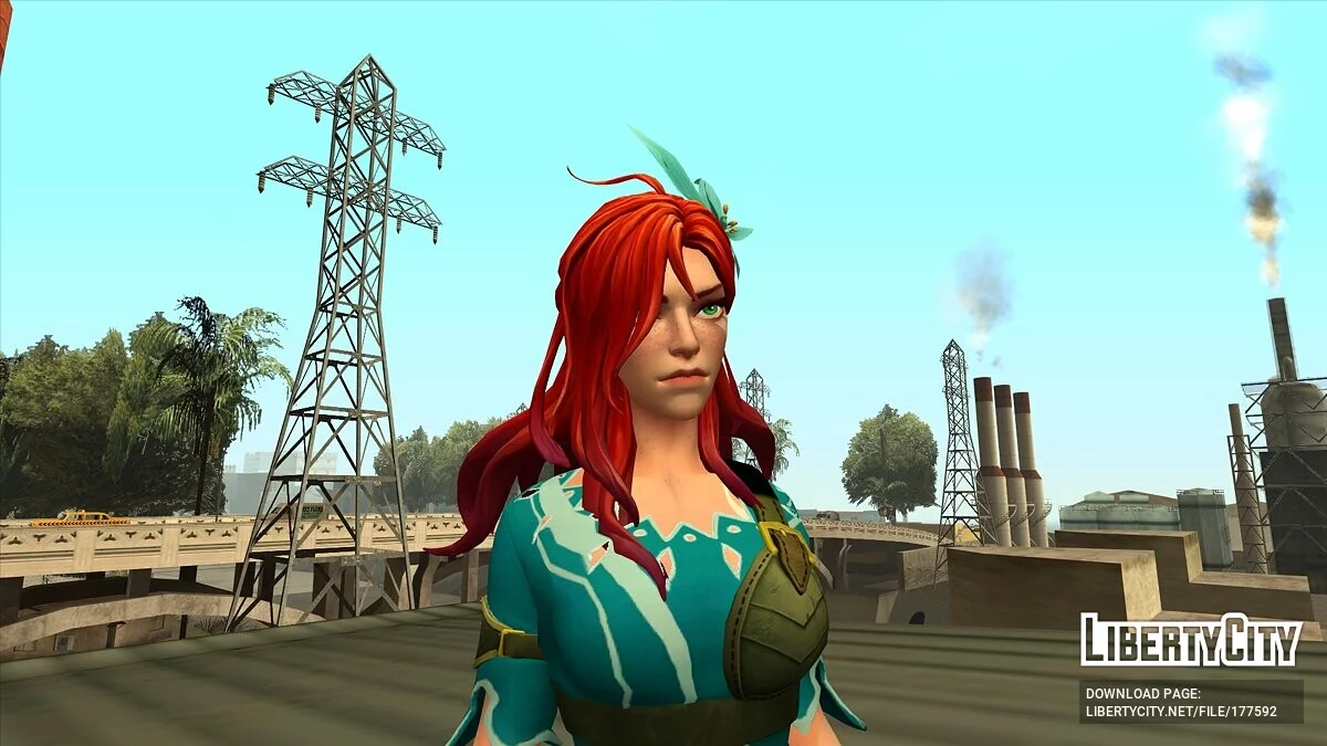 Windranger from Dota 2 / GTA San Andreas