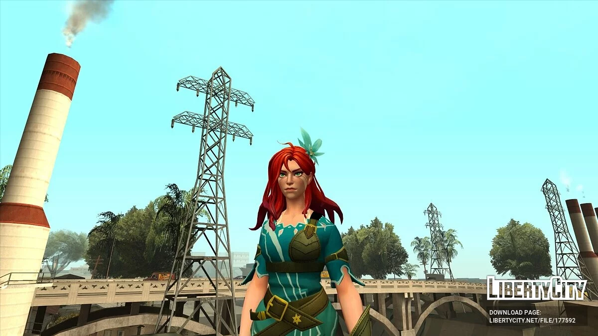 Windranger from Dota 2 / GTA San Andreas