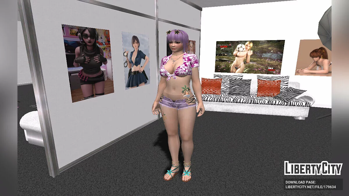 Ayane in a sexy outfit / GTA San Andreas