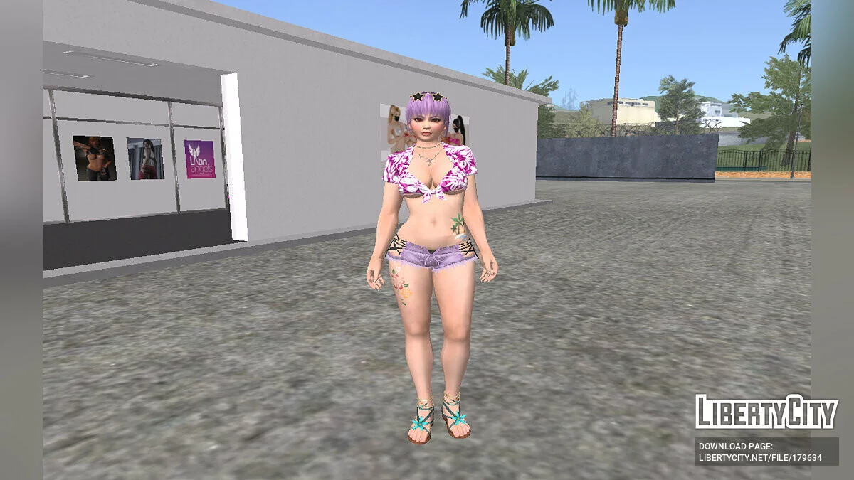 Ayane in a sexy outfit / GTA San Andreas
