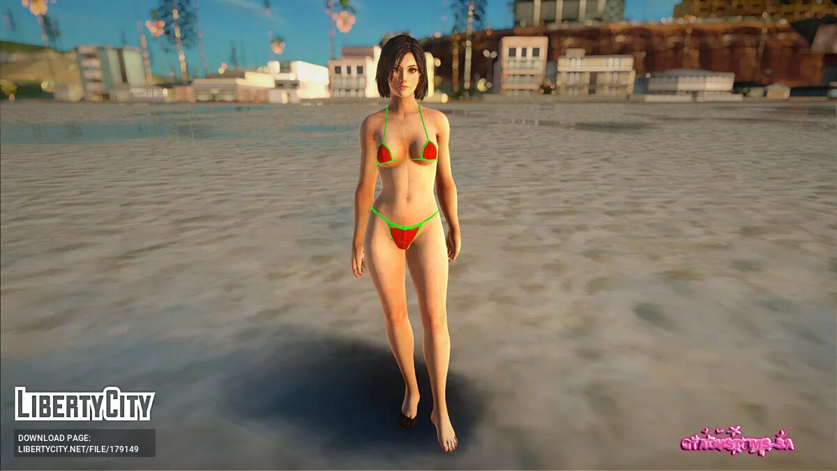 Eileen Galvin em micro biquíni / GTA San Andreas