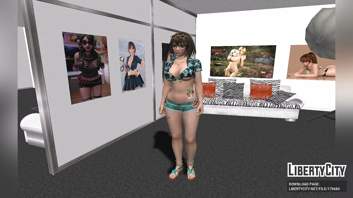 Tsukushi in a sexy outfit / GTA San Andreas