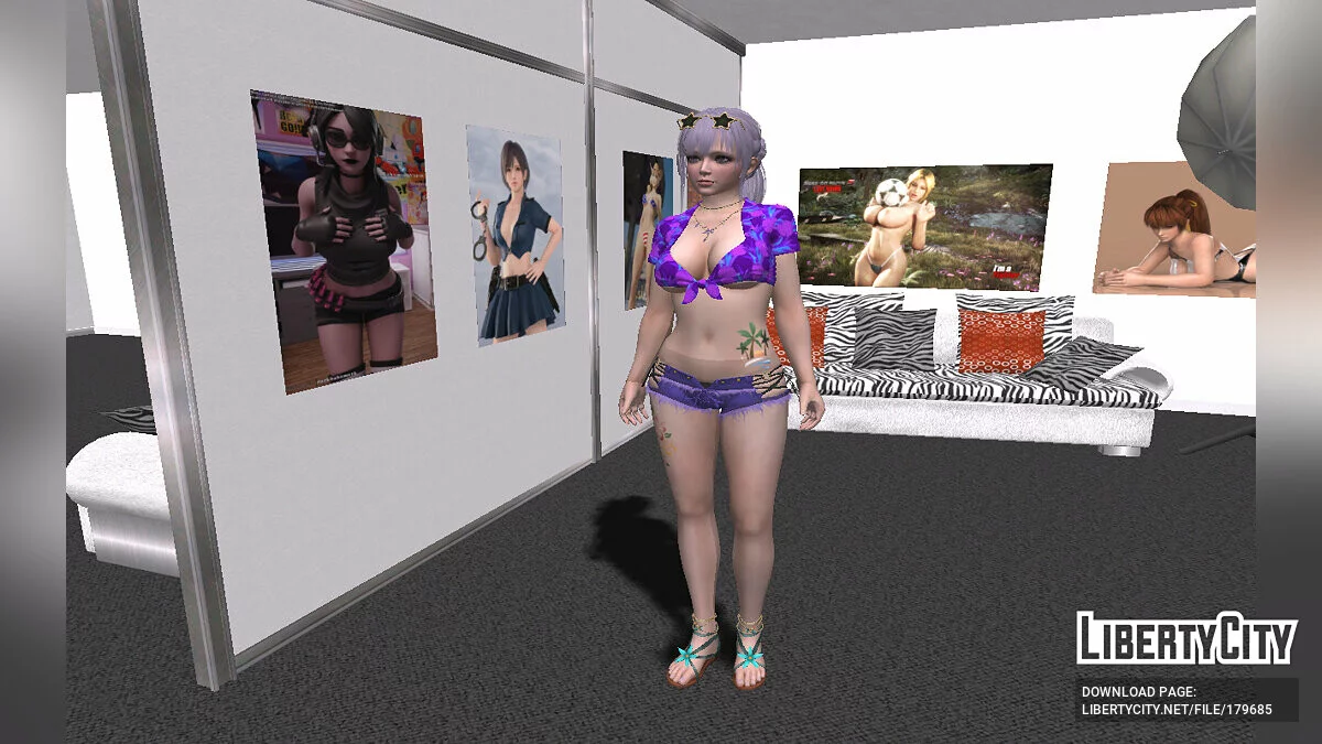 Fiona in a sexy outfit / GTA San Andreas