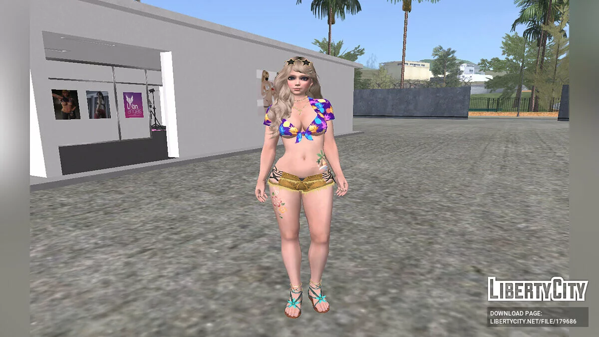 Amy in a sexy outfit / GTA San Andreas