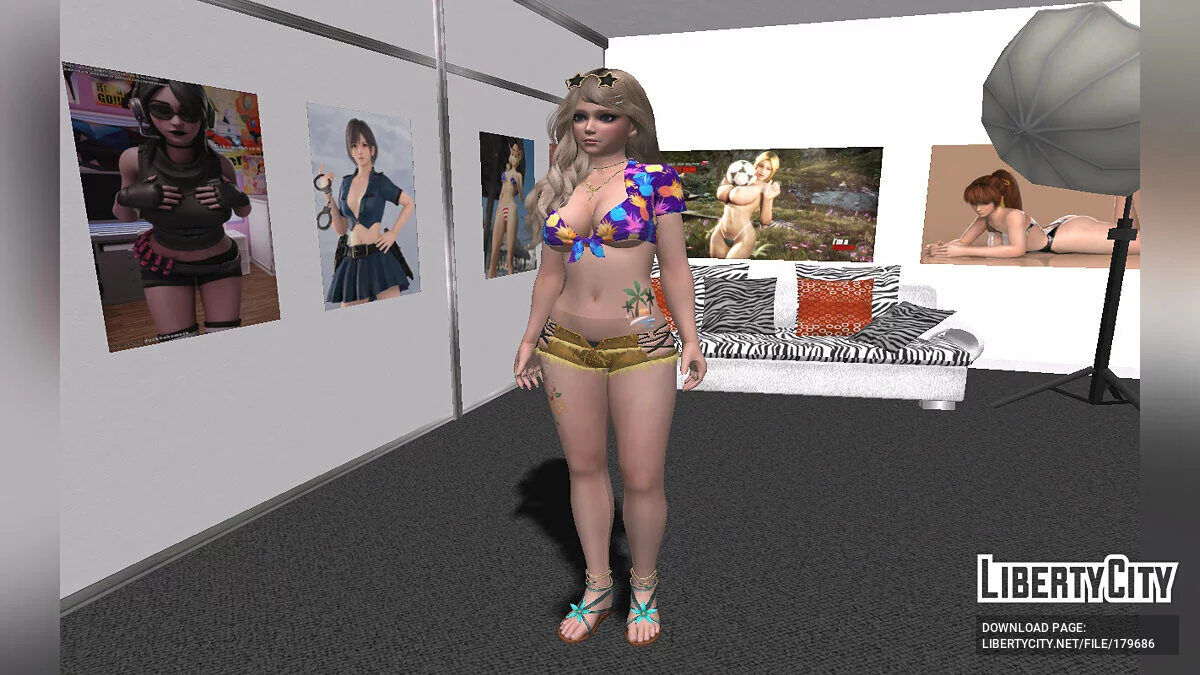 Amy in a sexy outfit / GTA San Andreas